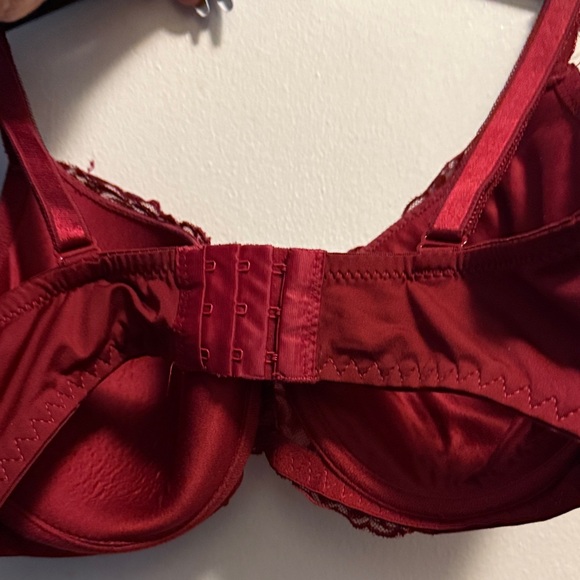 Paramour Deep Red Lace Bra - Picture 3 of 3